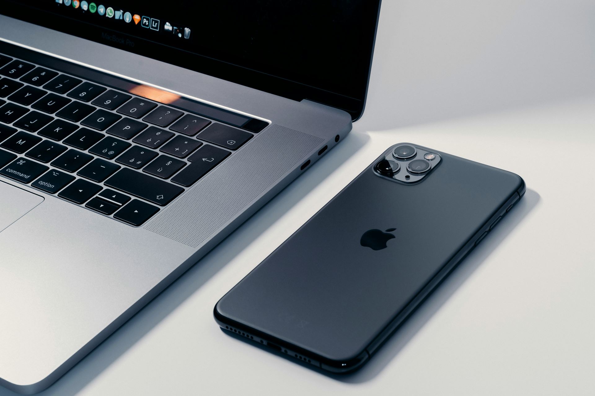 Phone and laptop